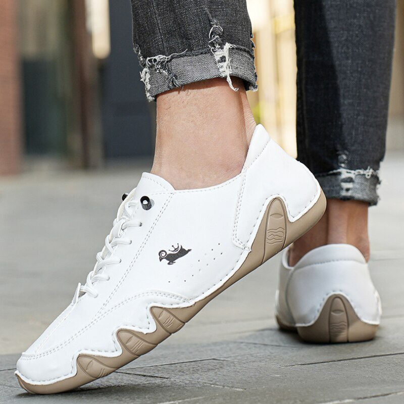 Zapatillas barefoot de piel unisex con suela flexible y gran agarre – PRIMALPATH