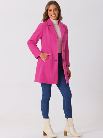 Abrigo largo de invierno para mujer con cierre de botones – ISABELÉA