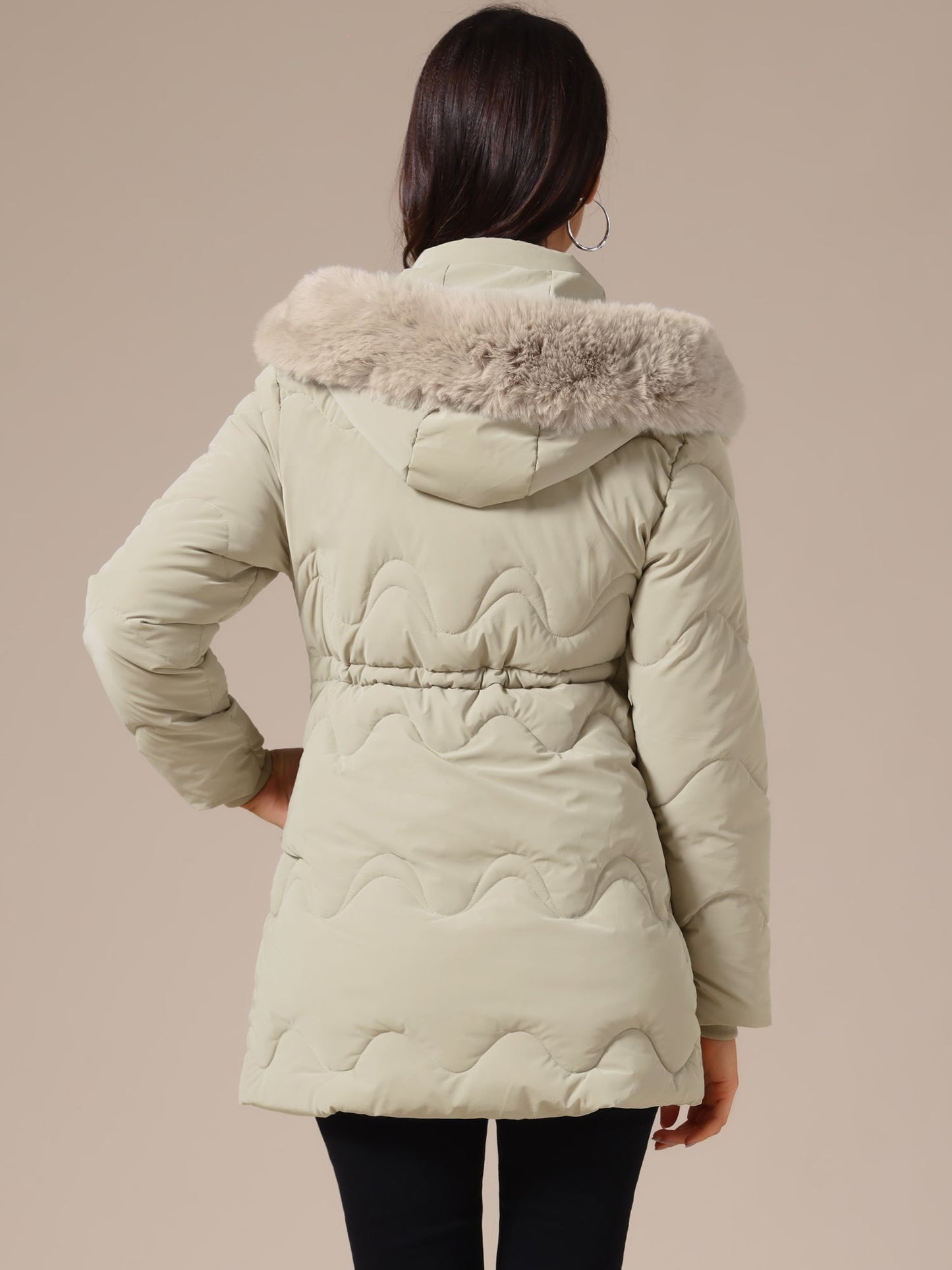 SARELIA – Abrigo acolchado de invierno para mujer con capucha