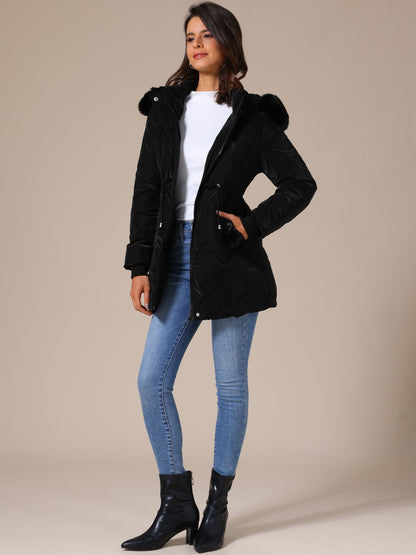 SARELIA – Abrigo acolchado de invierno para mujer con capucha