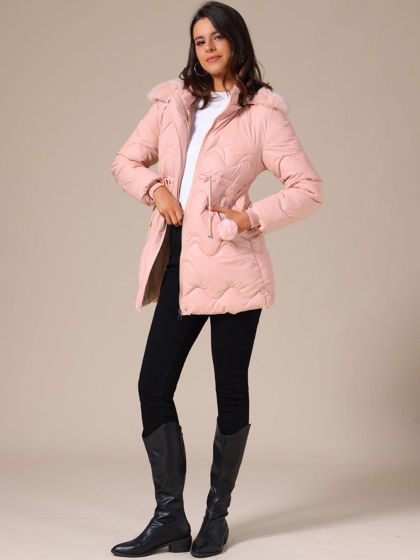 SARELIA – Abrigo acolchado de invierno para mujer con capucha