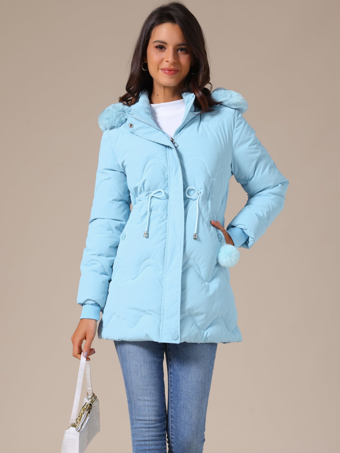 SARELIA – Abrigo acolchado de invierno para mujer con capucha