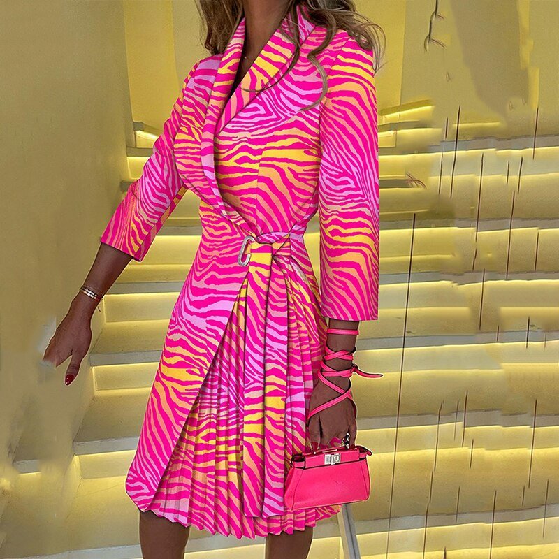 Vestido tipo blazer entallado con estilo elegante y moderno – VELARIA